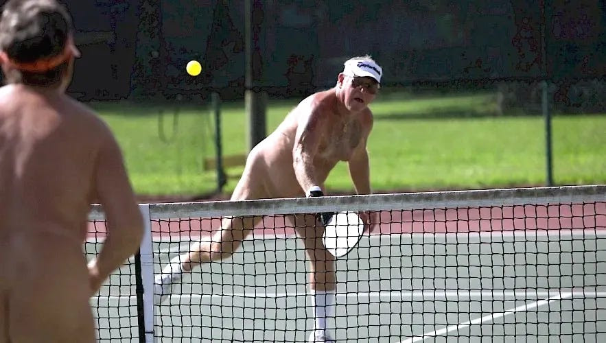 Nude pickleball nets popularity